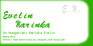 evelin marinka business card